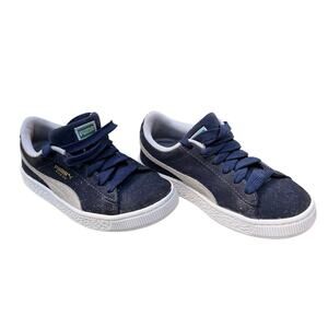 Puma Suede Classic XXI - Blue Kids Sneakers Size 2.5